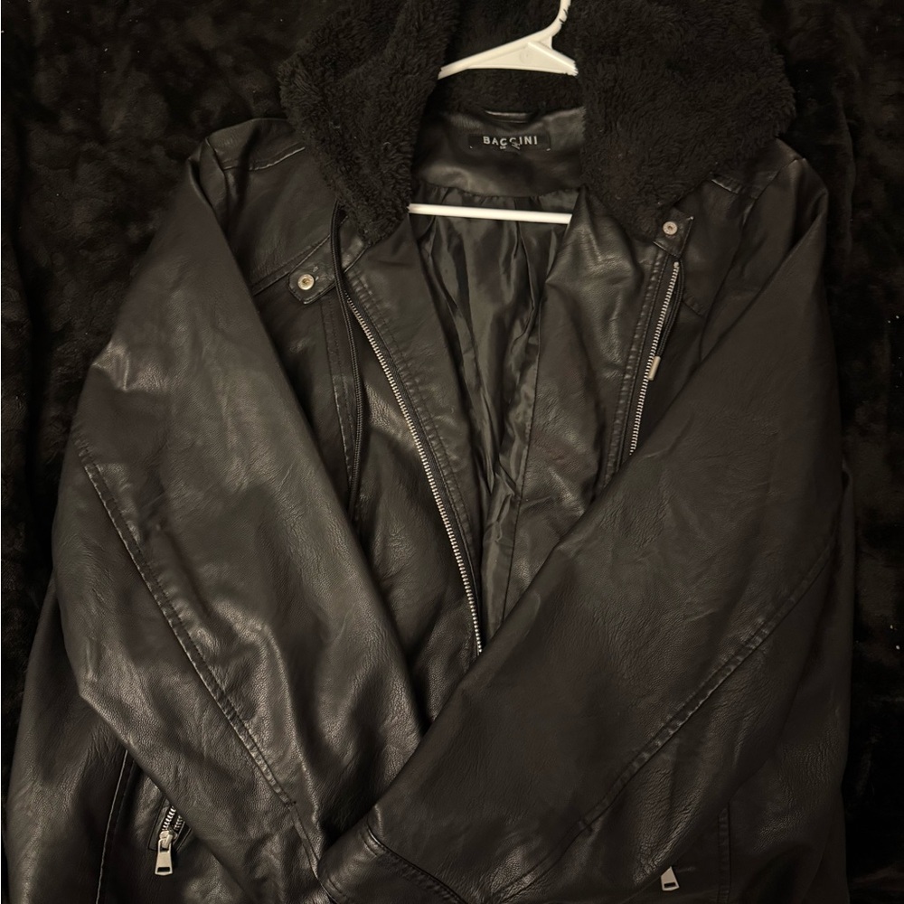 Baccini Black Men's Bomber Jacket